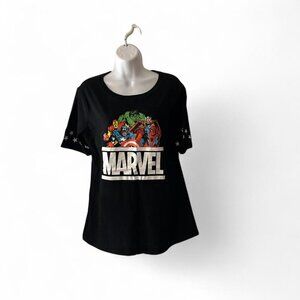 Marvel Girls' Black T-shirt